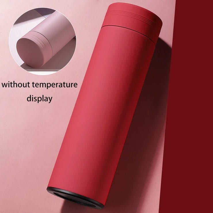Smart Stainless Steel Water Bottle with Temperature Display 