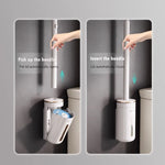 QuickClean Wall Mount Toilet Brush Heads