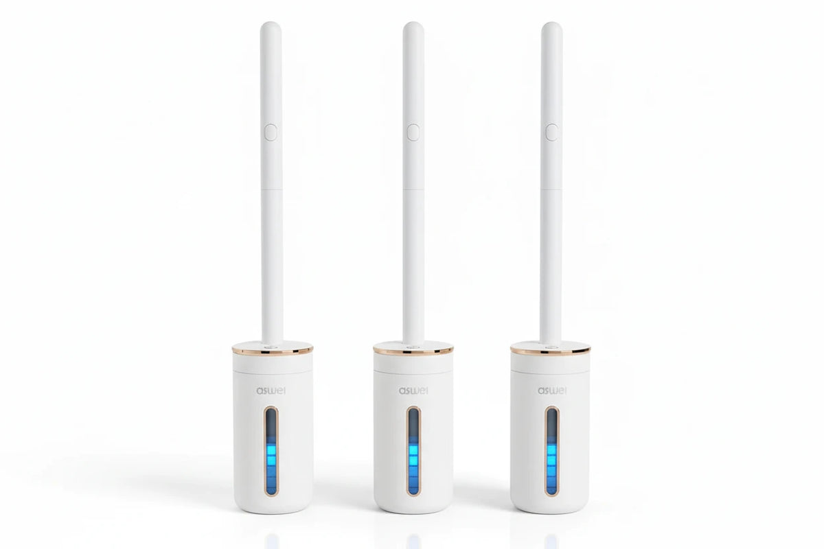 QuickClean Wall Mount Toilet Brush Heads