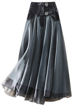 Everyday French Grey Patchwork Tulle Skirt