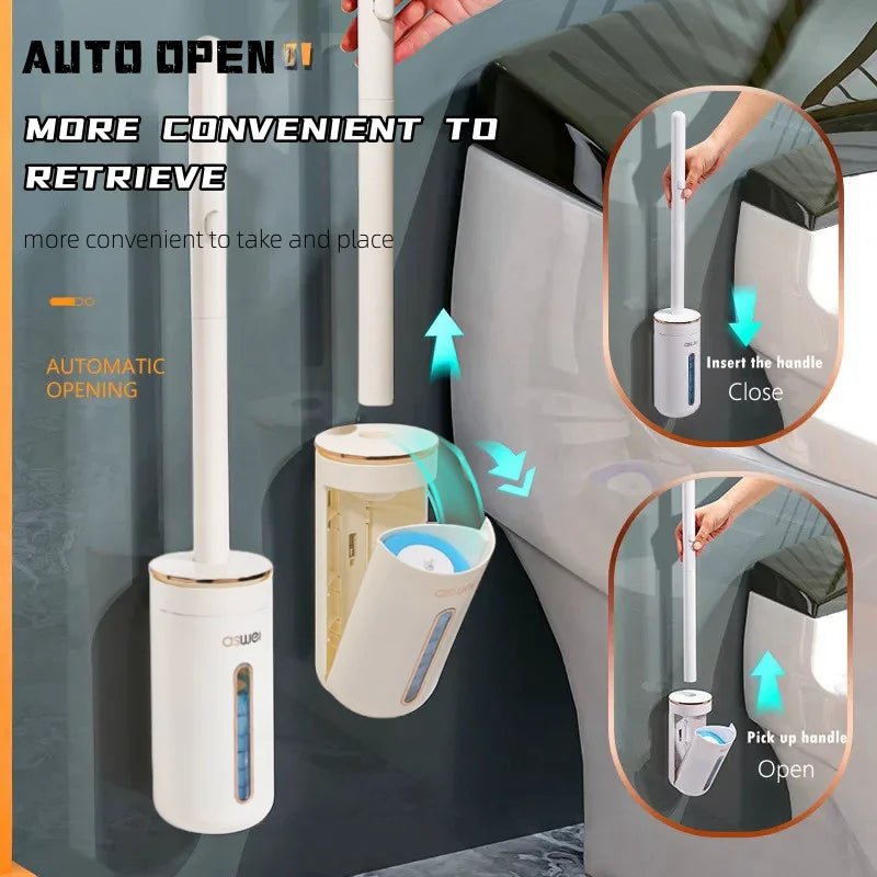 QuickClean Wall Mount Toilet Brush Heads