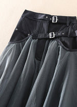 Everyday French Grey Patchwork Tulle Skirt