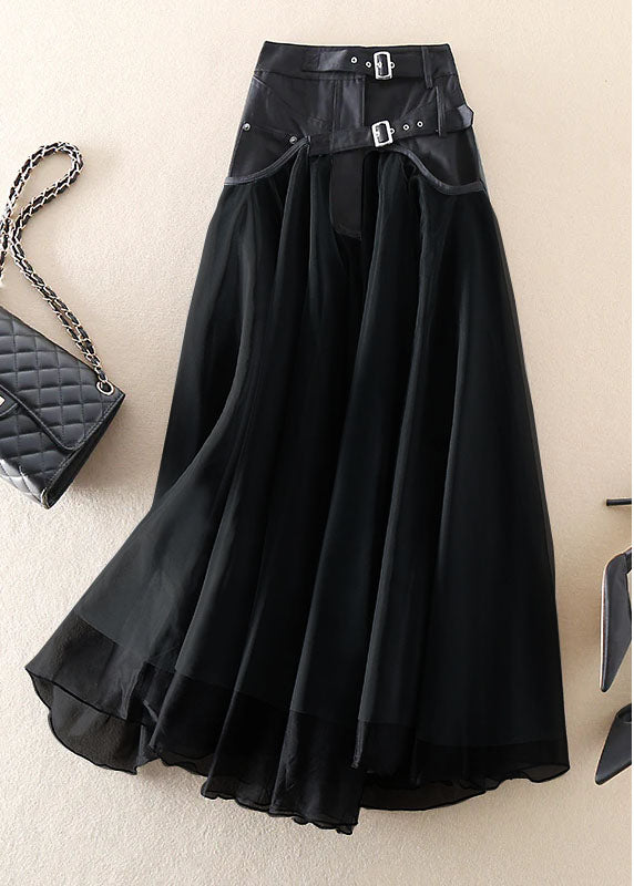 Everyday French Grey Patchwork Tulle Skirt