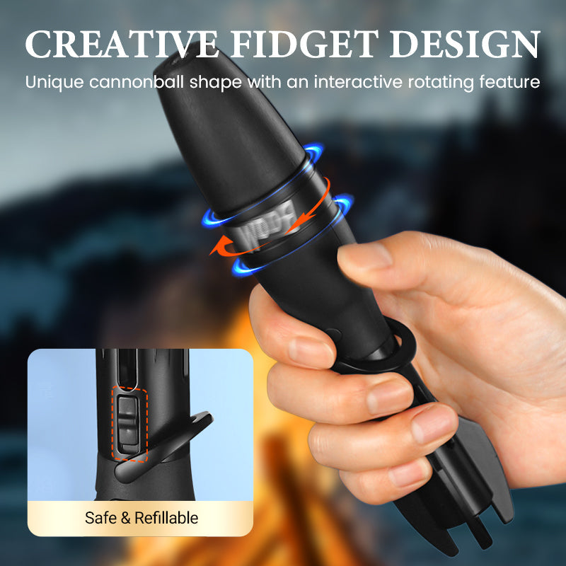 Rocket Fidget Flame Pocket Lighter