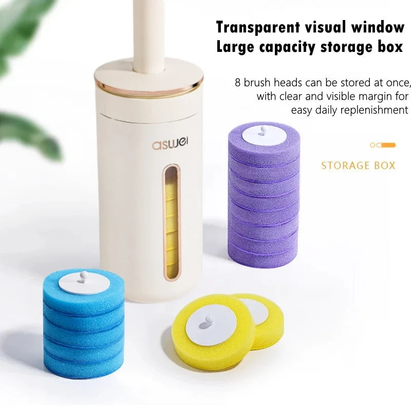 QuickClean Wall Mount Toilet Brush Heads