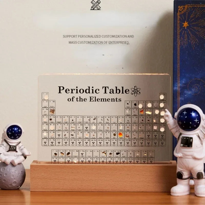 Illuminated Elements Periodic Table Art