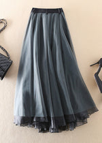 Everyday French Grey Patchwork Tulle Skirt