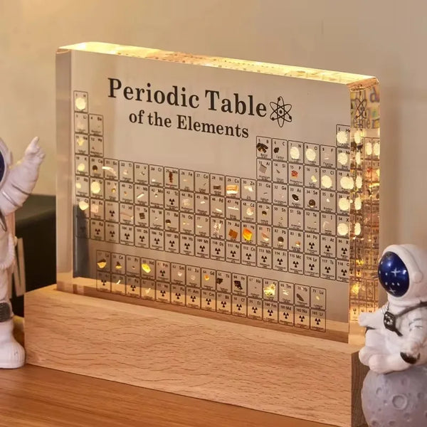 Illuminated Elements Periodic Table Art