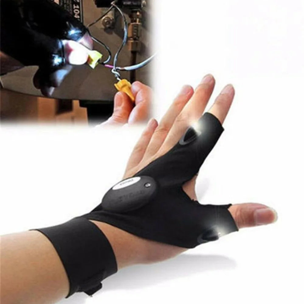 TrailBeam LED Running Light Gloves