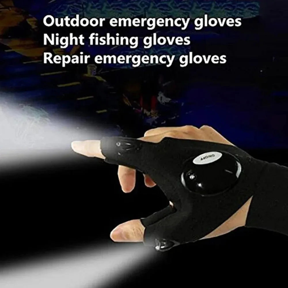 TrailBeam LED Running Light Gloves