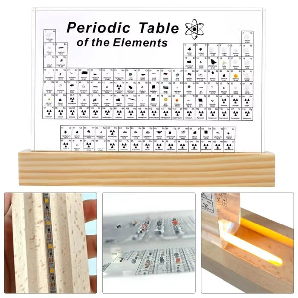 Illuminated Elements Periodic Table Art