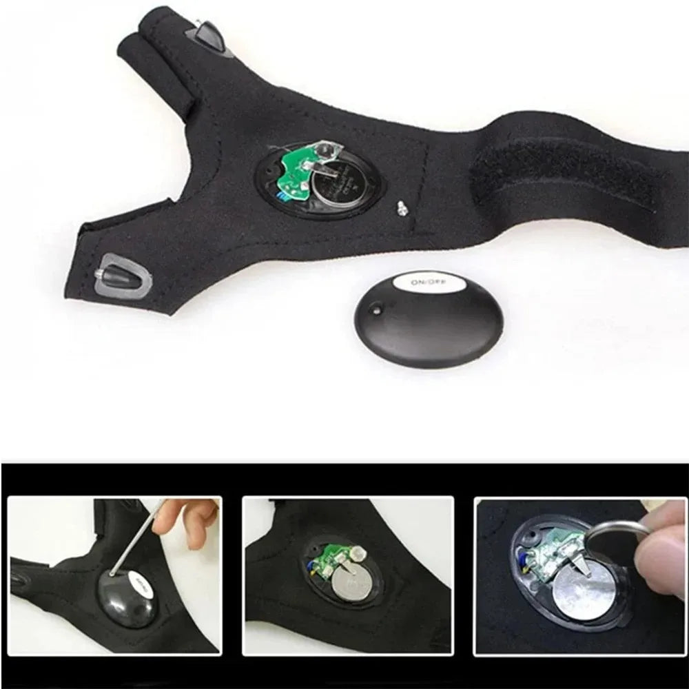 TrailBeam LED Running Light Gloves
