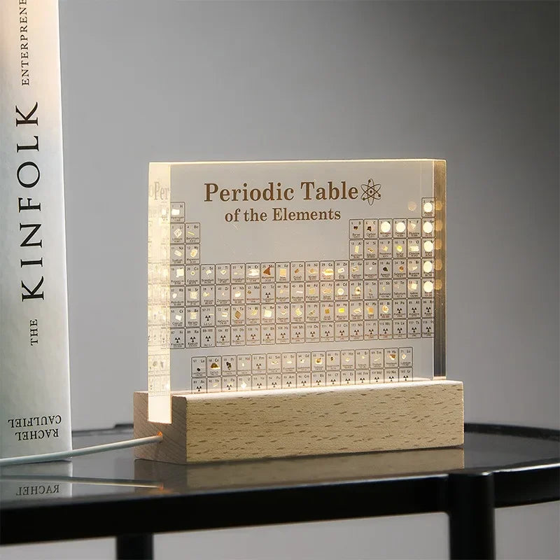 Illuminated Elements Periodic Table Art