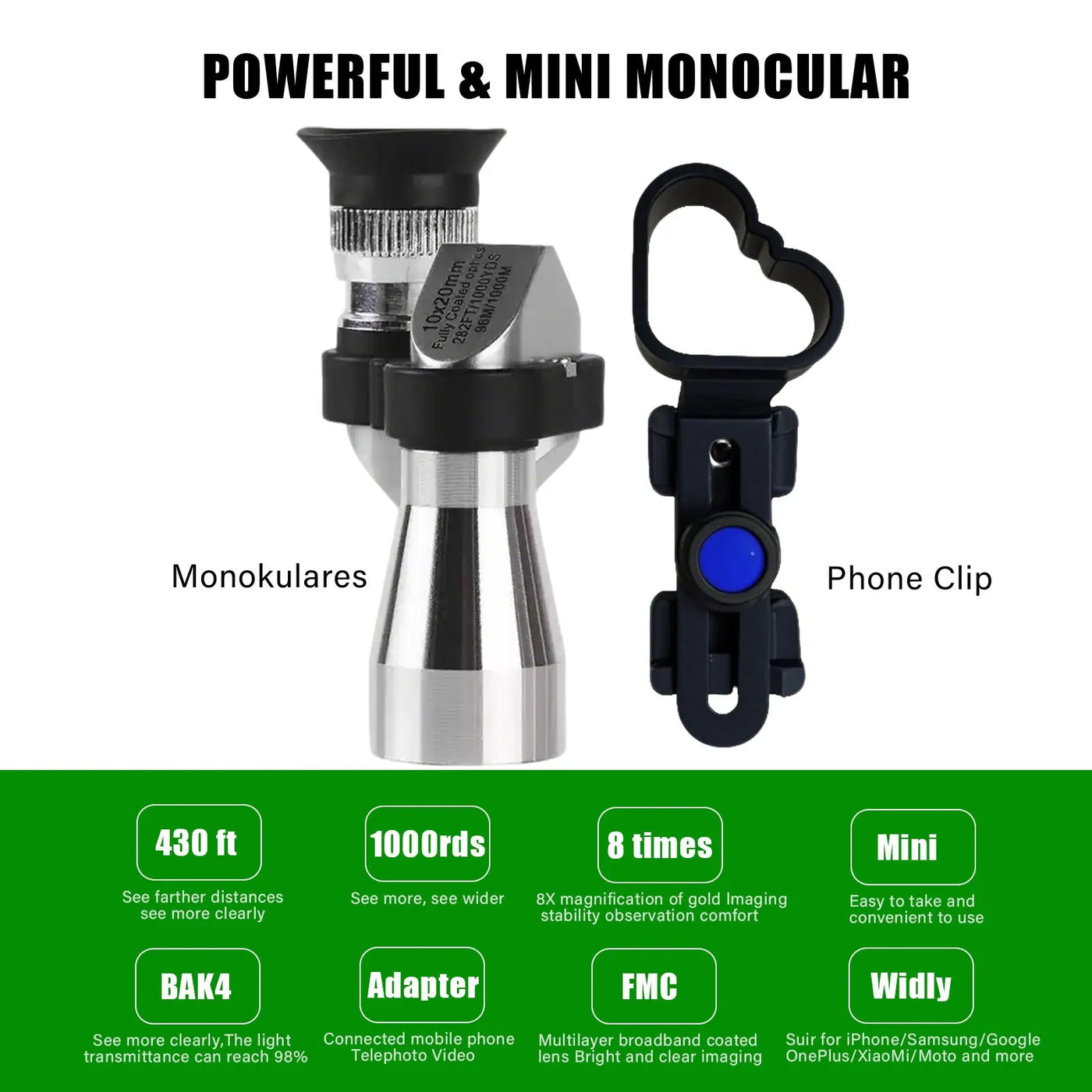 FocusPro Pocket Monocular